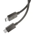Кабел за данни Spigen Data Cable Essential EB6015CC - Type-C към Type-C, 60W - Сив (Gunmetal)
