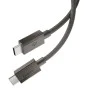 Кабел за данни Spigen Data Cable Essential EB6015CC - Type-C към Type-C, 60W - Сив (Gunmetal)