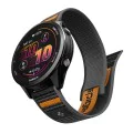 Каишка 22mm за Garmin Venu 2/3/4 (45mm), Forerunner 255/265 - Spigen Athlex Air - Черна / Оранжева