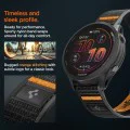 Каишка 22mm за Garmin Venu 2/3/4 (45mm), Forerunner 255/265 - Spigen Athlex Air - Черна / Оранжева