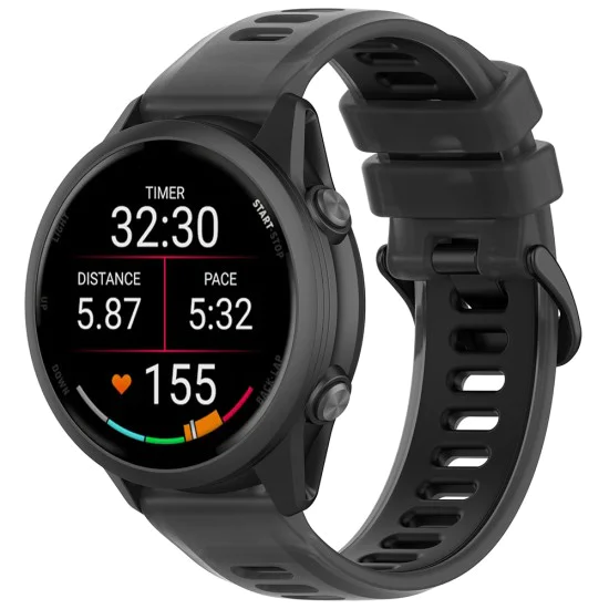Каишка 22mm за Samsung Galaxy Watch (46mm), Huawei Watch GT/GT 2 (46mm) - Techsuit Watchband (W084) - Черна