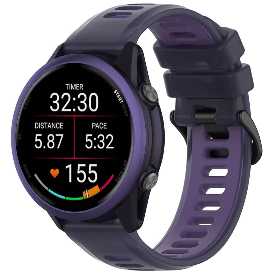 Каишка 22mm за Samsung Galaxy Watch (46mm), Huawei Watch GT/GT 2 (46mm) - Techsuit Watchband (W084) - Лилав
