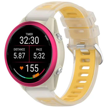 Каишка 22mm за Samsung Galaxy Watch (46mm), Huawei Watch GT/GT 2 (46mm) - Techsuit Watchband (W084) - Жълта