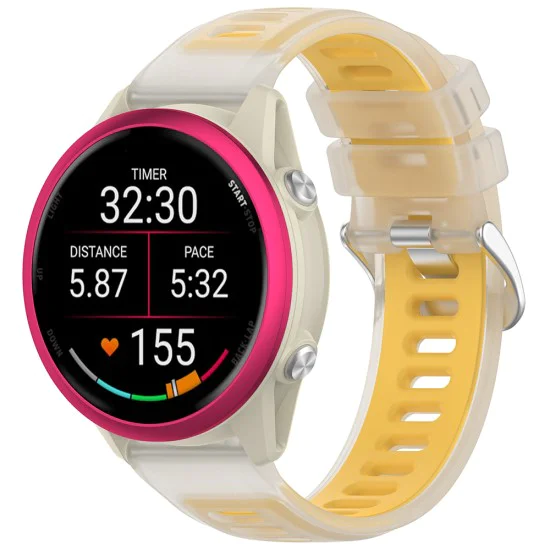 Каишка 22mm за Samsung Galaxy Watch (46mm), Huawei Watch GT/GT 2 (46mm) - Techsuit Watchband (W084) - Жълта