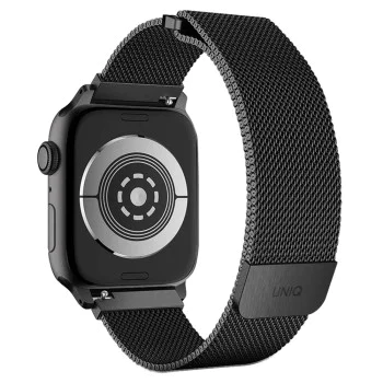 Каишка за Apple Watch 1/2/3/4/5/6/7/8/9/10/11/SE/SE 2/SE 3 (38/40/41/42mm) - UNIQ Dante Series - Графит