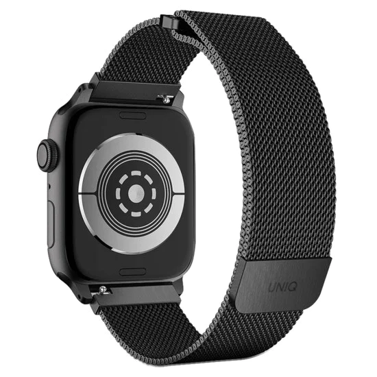 Каишка за Apple Watch 1/2/3/4/5/6/7/8/9/10/11/SE/SE 2/SE 3 (38/40/41/42mm) - UNIQ Dante Series - Графит