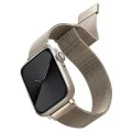 Каишка за Apple Watch 1/2/3/4/5/6/7/8/9/10/11/SE/SE 2/SE 3 (38/40/41/42mm) - UNIQ Dante Series - Звездна светлина (Starlight)