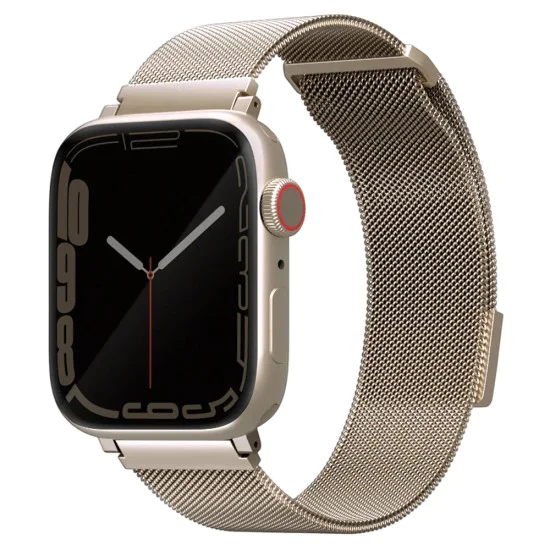 Каишка за Apple Watch 1/2/3/4/5/6/7/8/9/10/11/SE/SE 2/SE 3 (38/40/41/42mm) - UNIQ Dante Series - Звездна светлина (Starlight)