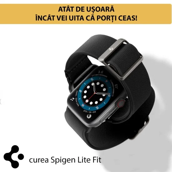 Каишка за Apple Watch 12/11/10/9/8/7/SE (3/2/1 Gen)/6/5/4 (44mm/45mm) / Ultra 4/3/2/1 (46mm/49mm) Lite Fit (AMP02287) - Spigen - Тъмносин
