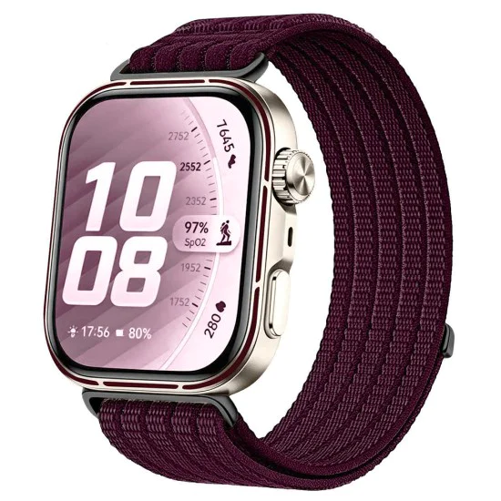Каишка за Huawei Watch Fit 5 - Techsuit Watchband (W085) - Слива