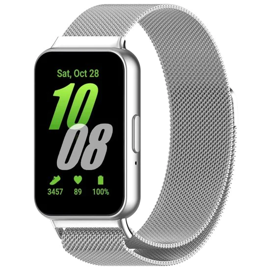 Каишка за Samsung Galaxy Fit3 - Techsuit Watchband (W009) - Сребриста