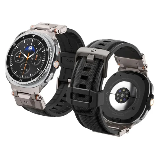 Каишка за Samsung Galaxy Watch9 / Watch8 (40mm / 44mm) / Watch8 Classic - DuraPro Armor - Spigen - Черна