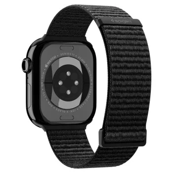 Каишка Spigen - Band WBF01 (AMP11833) - Apple Watch 11/10/9/8/7/SE(3/2/1 Gen)/6/5/4/(44mm/45mm)/Ultra 3/2/1 (46mm/49mm) - Черен
