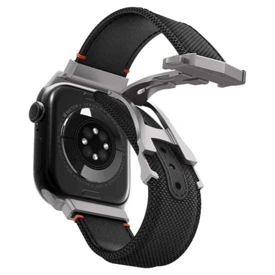 Каишка Spigen - Classic Fit (AMP09304) - Apple Watch 12/11/10/9/8/7/SE (3/2/1 Gen)/6/5/4/(44/45mm)/ Ultra 4/3/2/1 (46/49mm) - Черен
