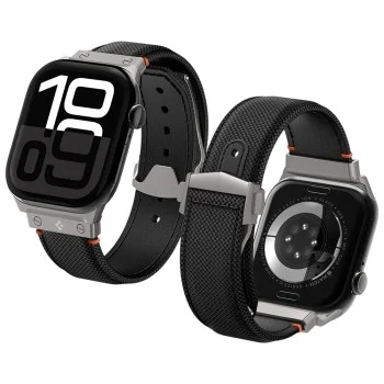 Каишка Spigen - Classic Fit (AMP09304) - Apple Watch 12/11/10/9/8/7/SE (3/2/1 Gen)/6/5/4/(44/45mm)/ Ultra 4/3/2/1 (46/49mm) - Черен