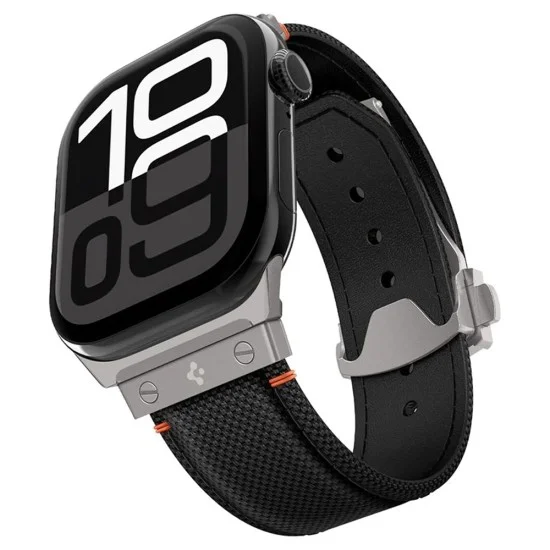 Каишка Spigen - Classic Fit (AMP09304) - Apple Watch 12/11/10/9/8/7/SE (3/2/1 Gen)/6/5/4/(44/45mm)/ Ultra 4/3/2/1 (46/49mm) - Черен