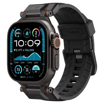 Каишка Spigen - DuraPro Armor (AMP06065) - Apple Watch 12/11/10/9/8/7/SE (3/2/1 Gen)/6/5/4/(44/45mm)/Ultra 4/3/2/1 (46/49mm) - Черен