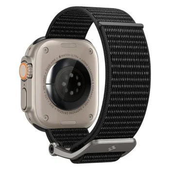 Каишка Spigen - DuraPro Flex (AMP02465) - Apple Watch 12/11/10/9/8/7/SE (3/2/1 Gen)/6/5/4/(44/45mm)/ Ultra 4/3/2/1 (46/49mm) - Черен