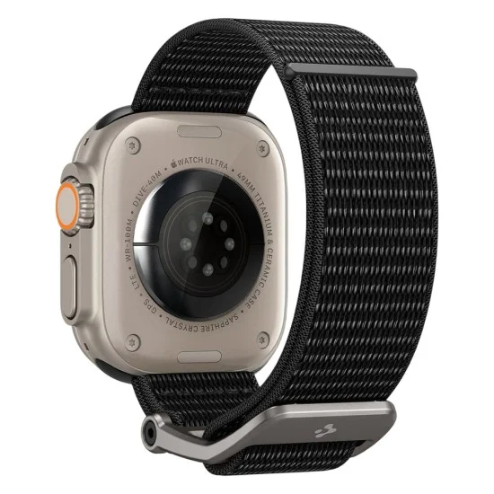 Каишка Spigen - DuraPro Flex (AMP02465) - Apple Watch 12/11/10/9/8/7/SE (3/2/1 Gen)/6/5/4/(44/45mm)/ Ultra 4/3/2/1 (46/49mm) - Черен