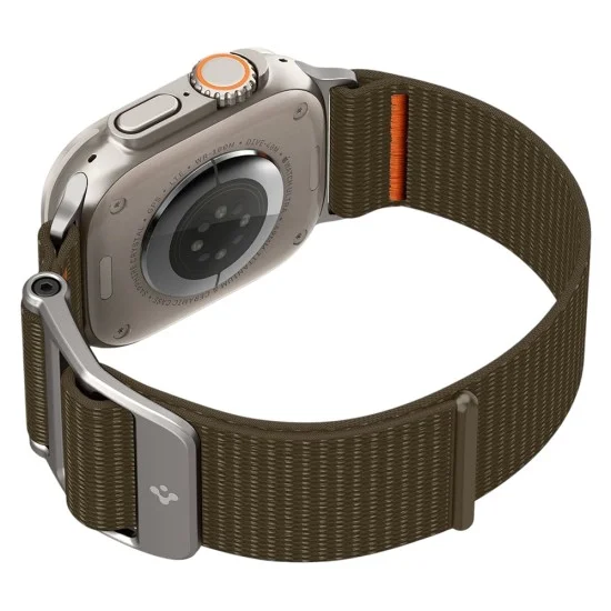 Каишка Spigen DuraPro Flex (AMP05982) - Apple Watch 12 / 11 / 10 / 9 / 8 / 7 / SE (3/2/1 Gen) / 6 / 5 / 4 / (44/45mm) / Ultra 4 / 3 / 2 / 1 (46/49mm) - Каки