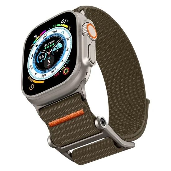 Каишка Spigen DuraPro Flex (AMP05982) - Apple Watch 12 / 11 / 10 / 9 / 8 / 7 / SE (3/2/1 Gen) / 6 / 5 / 4 / (44/45mm) / Ultra 4 / 3 / 2 / 1 (46/49mm) - Каки
