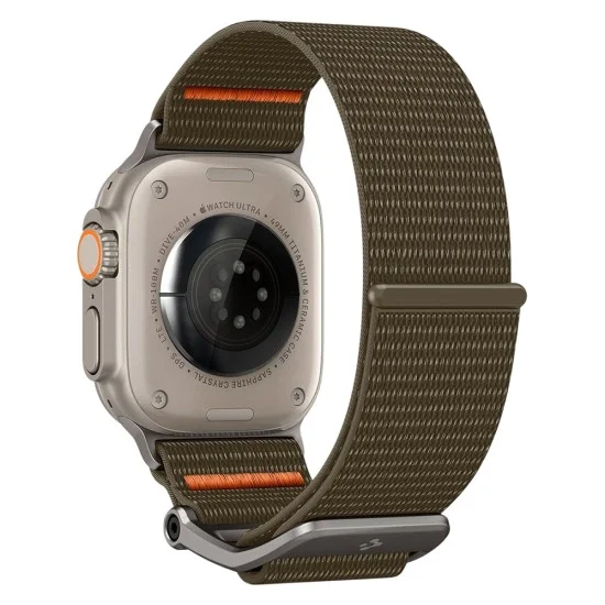 Каишка Spigen DuraPro Flex (AMP05982) - Apple Watch 12 / 11 / 10 / 9 / 8 / 7 / SE (3/2/1 Gen) / 6 / 5 / 4 / (44/45mm) / Ultra 4 / 3 / 2 / 1 (46/49mm) - Каки