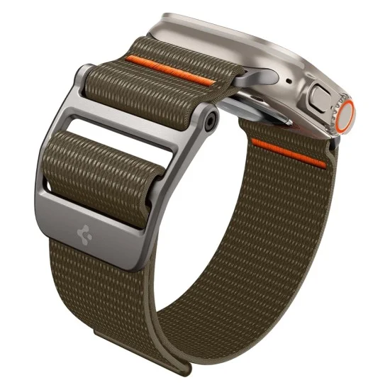 Каишка Spigen DuraPro Flex (AMP05982) - Apple Watch 12 / 11 / 10 / 9 / 8 / 7 / SE (3/2/1 Gen) / 6 / 5 / 4 / (44/45mm) / Ultra 4 / 3 / 2 / 1 (46/49mm) - Каки