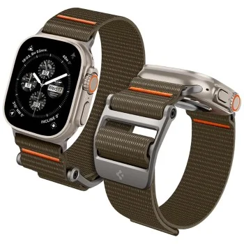 Каишка Spigen DuraPro Flex (AMP05982) - Apple Watch 12 / 11 / 10 / 9 / 8 / 7 / SE (3/2/1 Gen) / 6 / 5 / 4 / (44/45mm) / Ultra 4 / 3 / 2 / 1 (46/49mm) - Каки