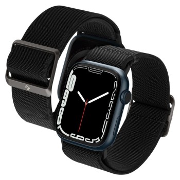 Каишка Spigen - Lite Fit (AMP02286) - Apple Watch 12/11/10/9/8/7/SE (3/2/1 Gen)/6/5/4/(44mm/45mm)/ Ultra 4/3/2/1 (46mm/49mm) - Черен