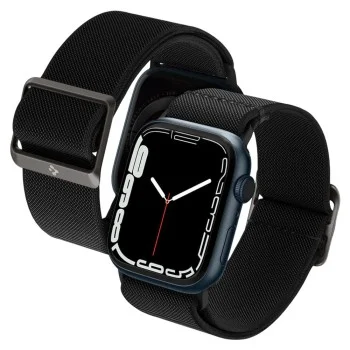 Каишка Spigen - Lite Fit (AMP02286) - Apple Watch 12/11/10/9/8/7/SE (3/2/1 Gen)/6/5/4/(44mm/45mm)/ Ultra 4/3/2/1 (46mm/49mm) - Черен