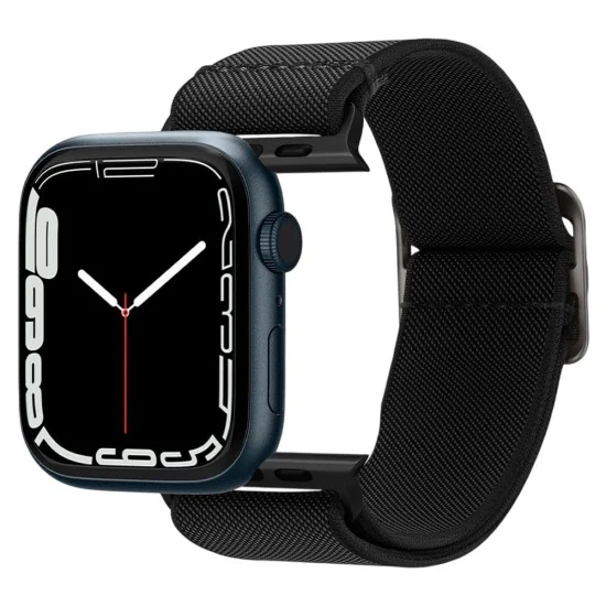 Каишка Spigen - Lite Fit (AMP02290) - Apple Watch 12 (42mm) 11/10 (42mm) 9/8/7 (41mm) / SE (3nd/2nd/1st Gen)/6/5/4 (40mm) - Черен