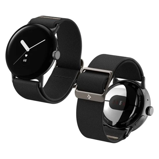 Каишка Spigen Lite Fit (AMP06348) - Google Pixel Watch 5 / Watch 4 / Watch 3 / Watch 2 / Watch 1 41mm - Черен