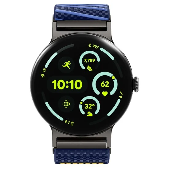 Каишка Spigen Lite Fit X (AMP11813) - Google Pixel Watch 5 / Watch 4 / Watch 3 45mm - Тъмно син
