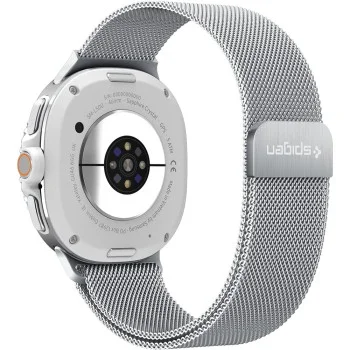 Каишка Spigen Metal Fit (AMP10121) - Samsung Galaxy Watch9 / Watch8 (40mm/44mm) / Watch8 Classic - Сребрист