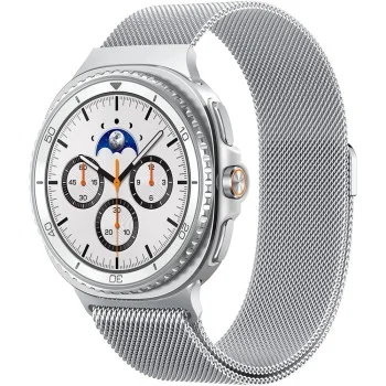 Каишка Spigen Metal Fit (AMP10121) - Samsung Galaxy Watch9 / Watch8 (40mm/44mm) / Watch8 Classic - Сребрист