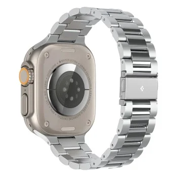 Каишка Spigen - Modern Fit 316L (AMP06356) - Apple Watch 12/11/10/9/8/7/SE (3/2/1 Gen)/6/5/4/ Ultra 4/3/2/1 (44/45/46/49mm) - Сребърен