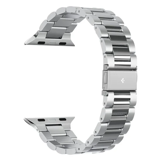 Каишка Spigen - Modern Fit 316L (AMP06356) - Apple Watch 12/11/10/9/8/7/SE (3/2/1 Gen)/6/5/4/ Ultra 4/3/2/1 (44/45/46/49mm) - Сребърен