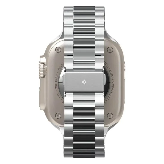 Каишка Spigen - Modern Fit 316L (AMP06356) - Apple Watch 12/11/10/9/8/7/SE (3/2/1 Gen)/6/5/4/ Ultra 4/3/2/1 (44/45/46/49mm) - Сребърен