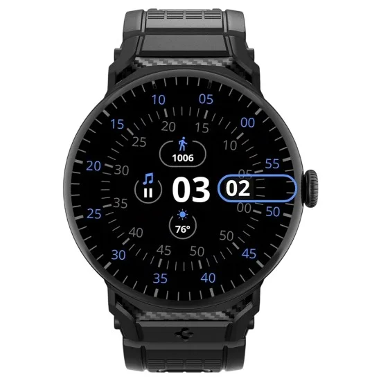 Каишка Spigen Rugged Band (AMP07600) - Google Pixel Watch 5 / Watch 4 / Watch 3 45mm - Черен