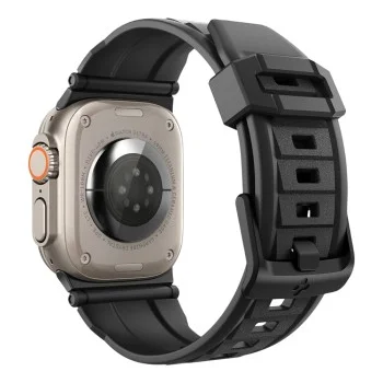 Каишка Spigen - Rugged Band Ultra (AMP07105) - Apple Watch 12/11/10/9/8/7/SE (3/2/1 Gen)/6/5/4/Ultra 4/3/2/1 (44/45/46/49mm) - Черен