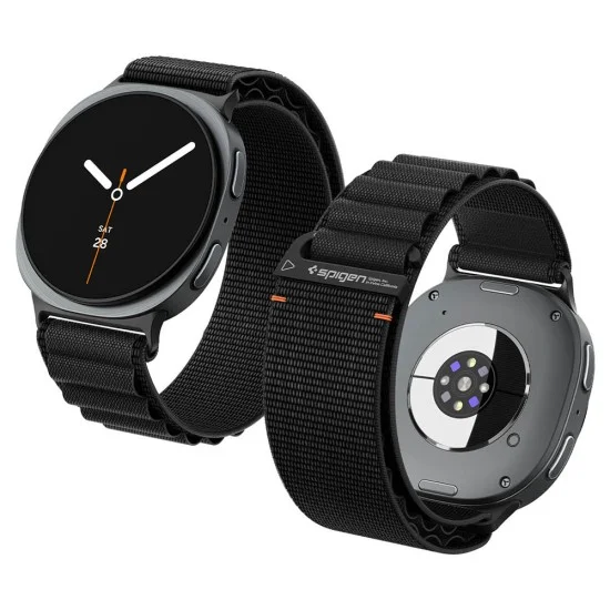Каишка Spigen Watchband WBF1 (AMP11607) - Samsung Galaxy Watch9 / Watch8 (40mm/44mm) / Watch8 Classic - Черен