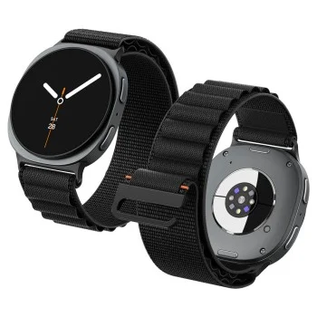 Каишка Spigen Watchband WBF1 (AMP11607) - Samsung Galaxy Watch9 / Watch8 (40mm/44mm) / Watch8 Classic - Черен