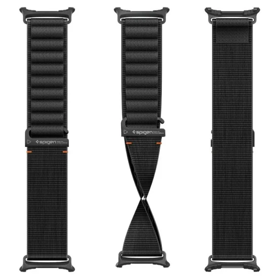 Каишка Spigen Watchband WBF1 (AMP11613) - Samsung Galaxy Watch Ultra 47mm / Watch Ultra 2 - Черен