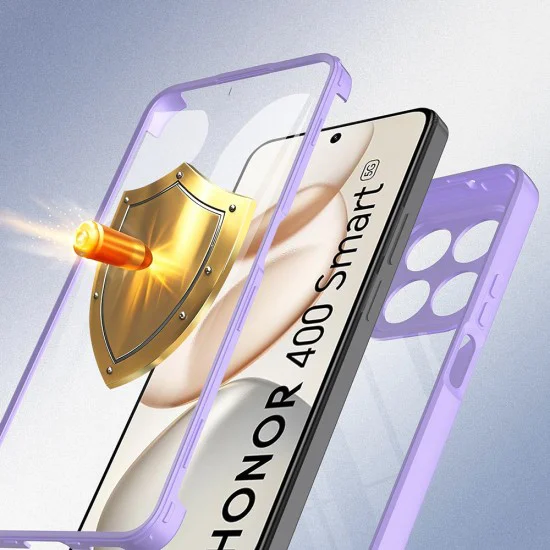Калъф 360° + протектор – Honor 400 Smart 5G / 400 Smart 4G / X7d 4G – Techsuit ColorVerse – Лилав
