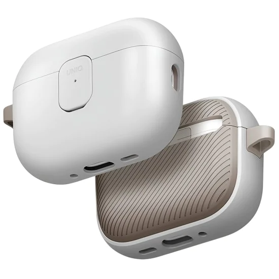 Калъф за AirPods Pro 3 - UNIQ Clyde Series - Сив / Бежов