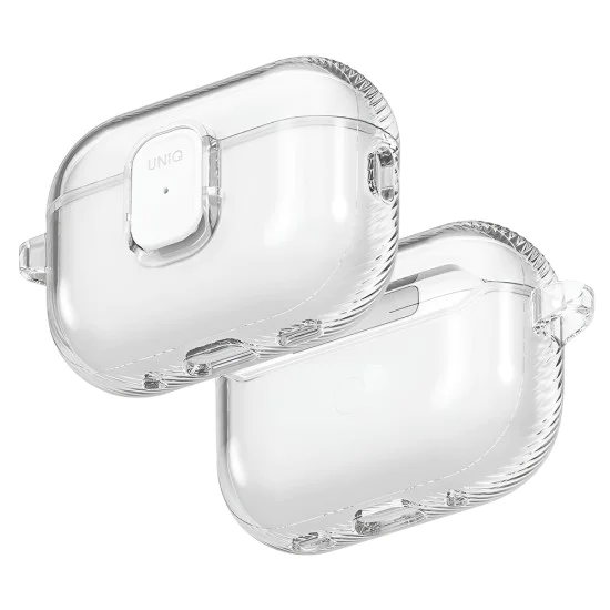 Калъф за AirPods Pro 3 - UNIQ Glase Pro Lock Case - Прозрачен (Glossy Clear)