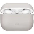 Калъф за AirPods Pro 3 - UNIQ Lino Hybrid Liquid Silicon - Бежов (Beige Ivory)