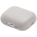Калъф за AirPods Pro 3 - UNIQ Lino Hybrid Liquid Silicon - Бежов (Beige Ivory)