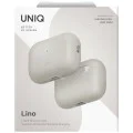 Калъф за AirPods Pro 3 - UNIQ Lino Hybrid Liquid Silicon - Бежов (Beige Ivory)