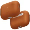 Калъф за AirPods Pro 3 - UNIQ Lino Hybrid Liquid Silicon - Оранжев (Sunset Orange)
